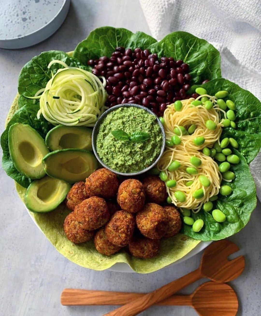 Vegan Green Bowl with Pesto