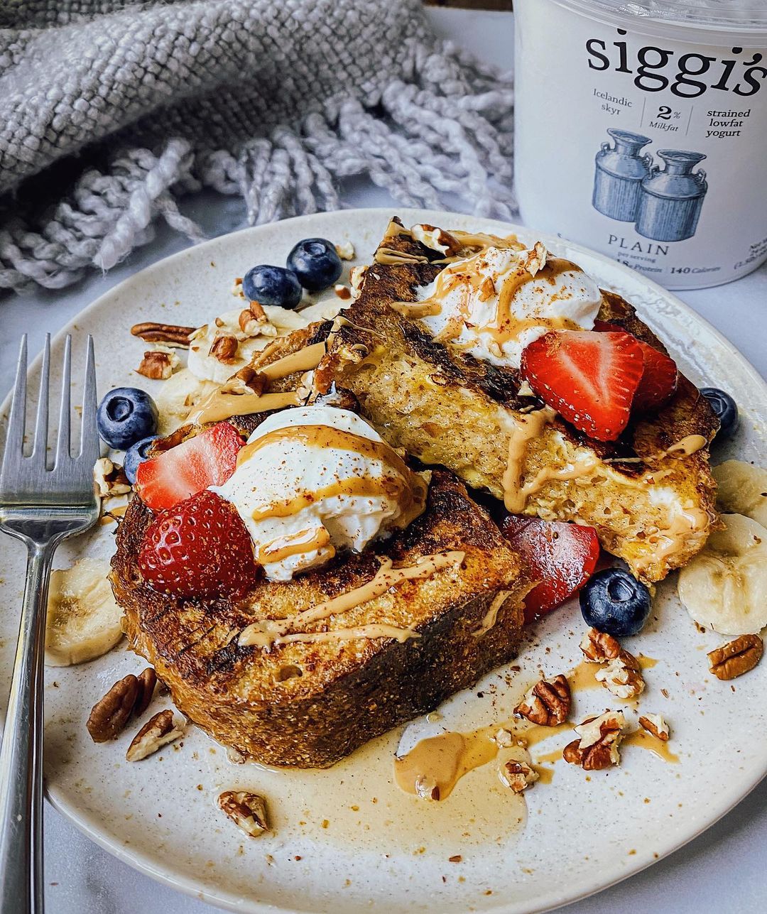 Thick and Doughy Sourdough French Toast