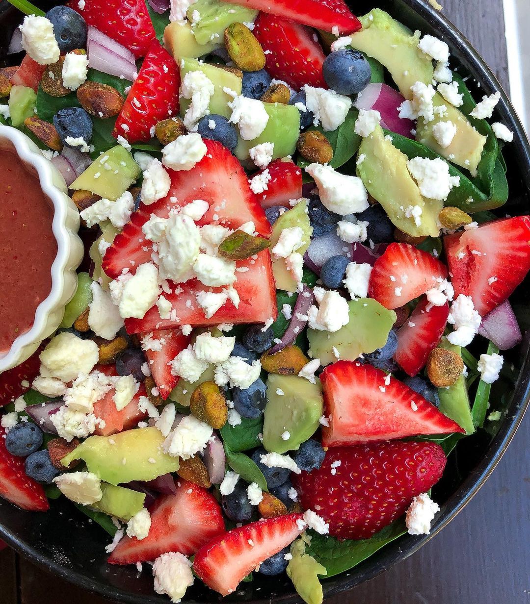 Summer Salad with Strawberry Balsamic Vinaigrette