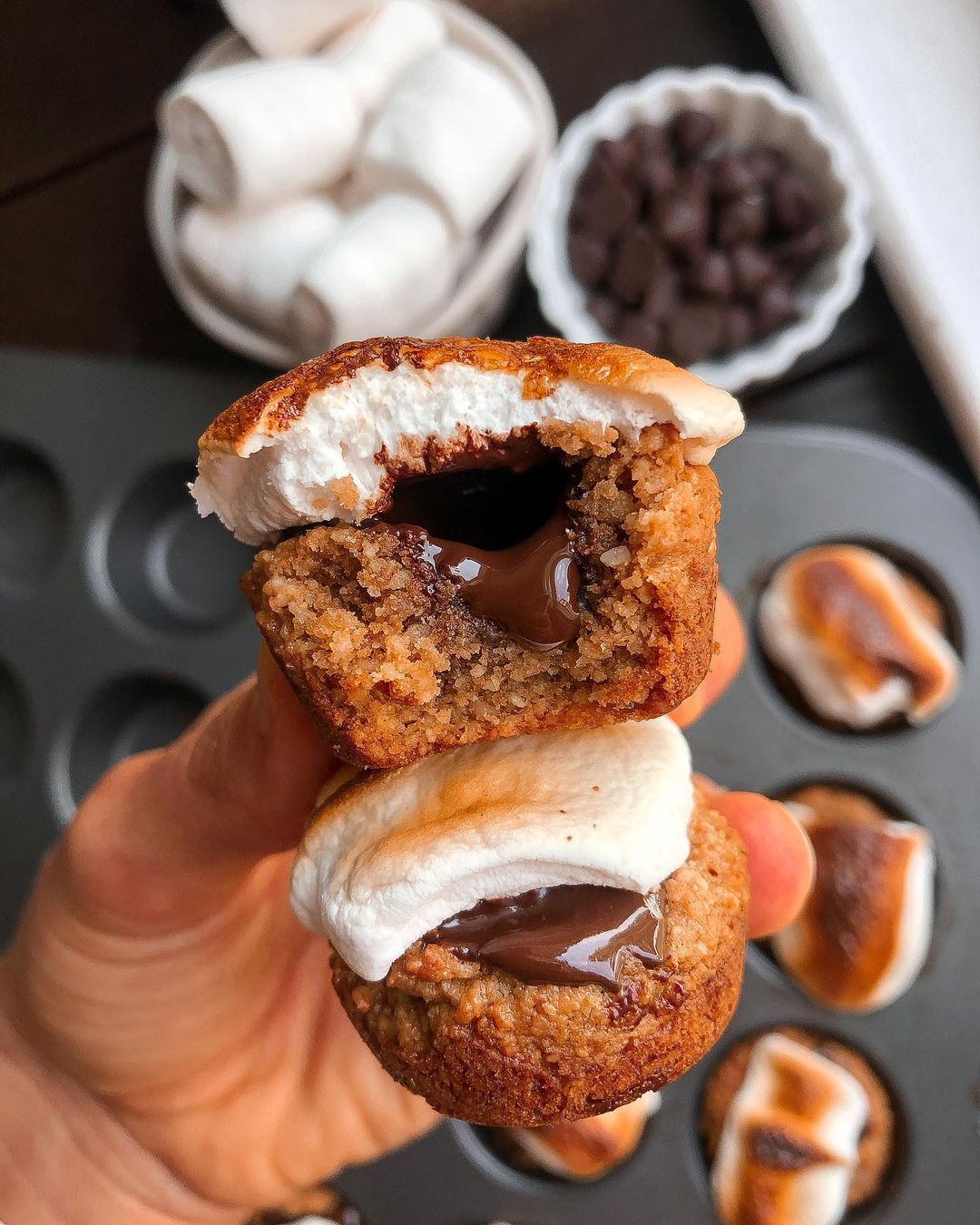 Gluten-Free S'mores Cookie Cups