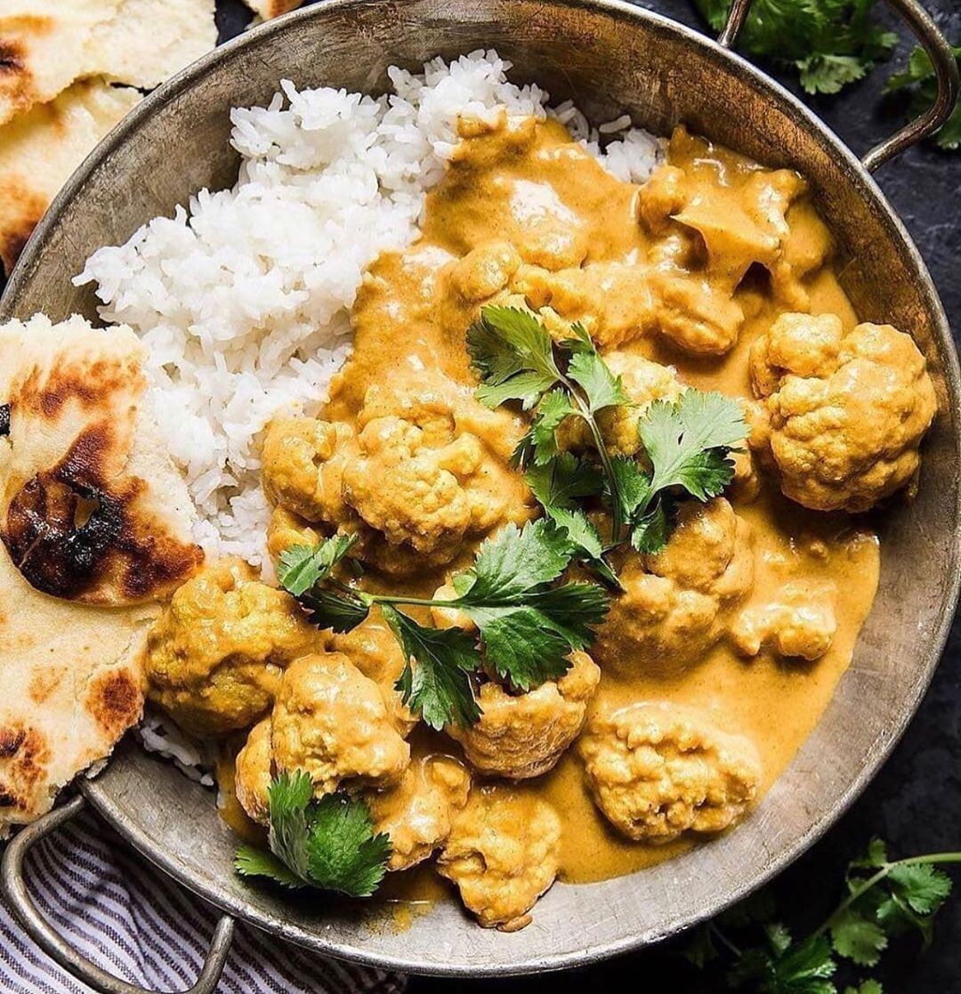 Indian Style Coconut Cauliflower Curry
