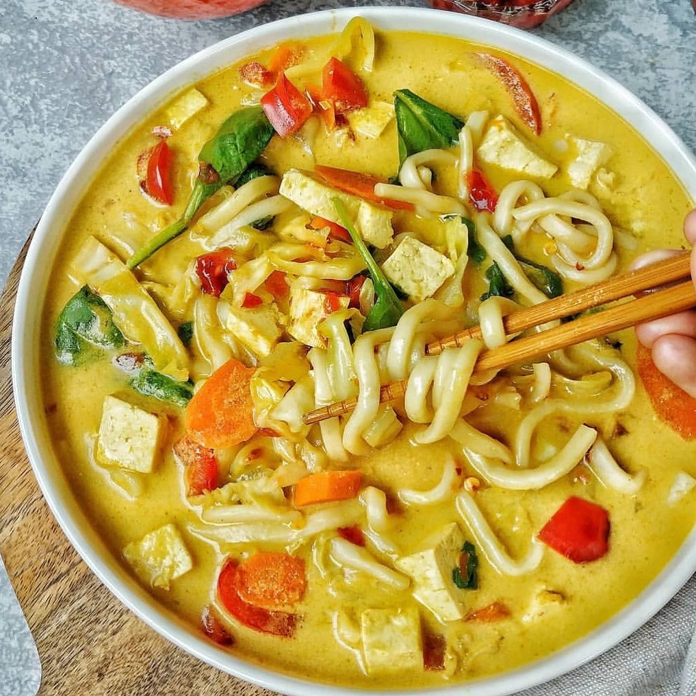 Thai Curry Noodle Vegetable Soup