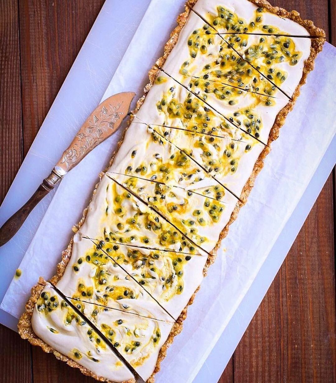 Vegan Passion Fruit Cheesecake