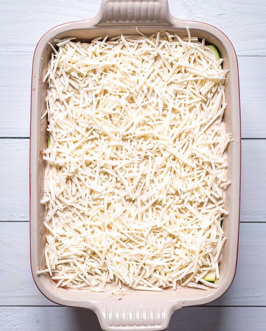 Vegan Zucchini Lasagna with Lentil Bolognese and Cheese Sauce