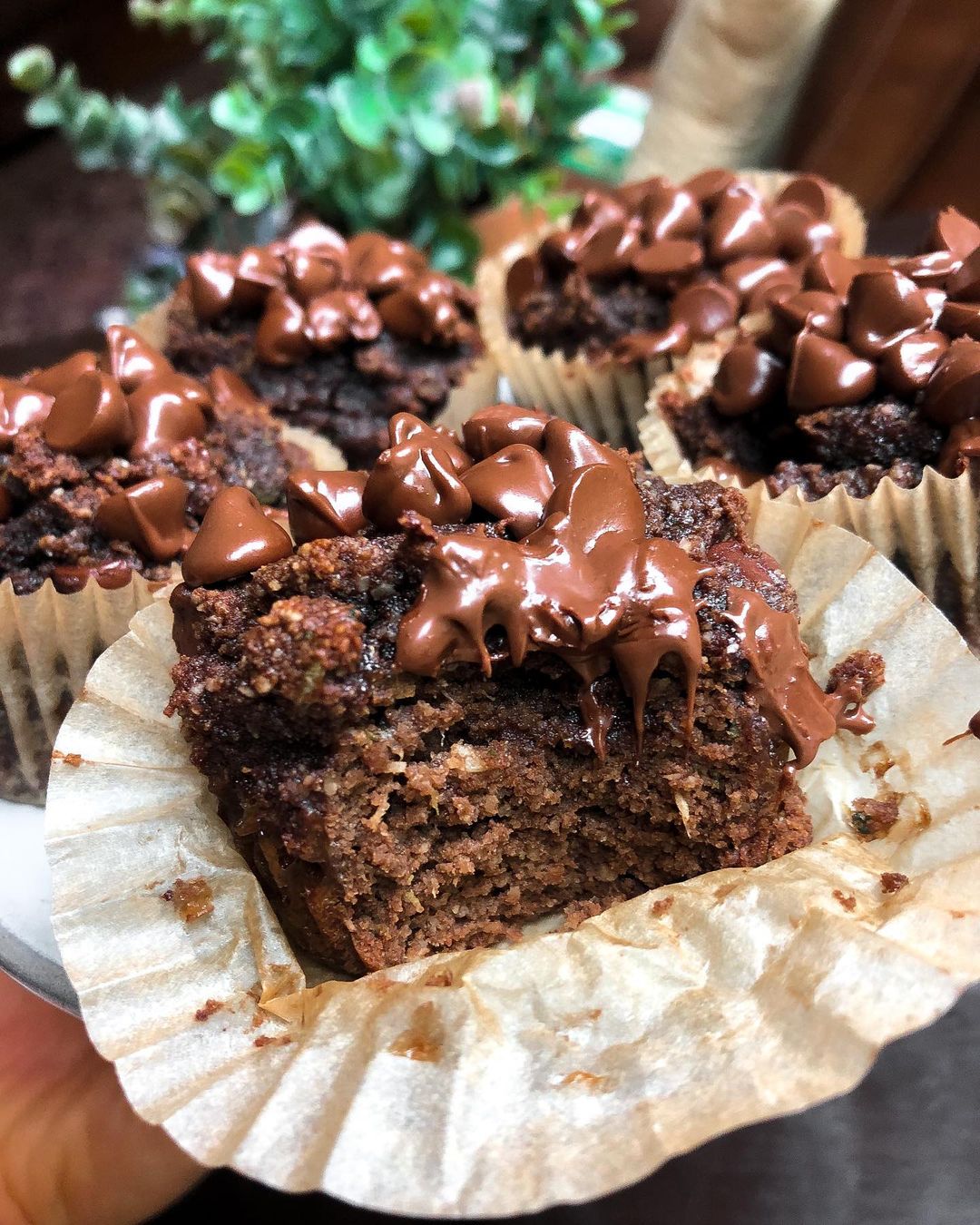 Double Chocolate Zucchini Muffins