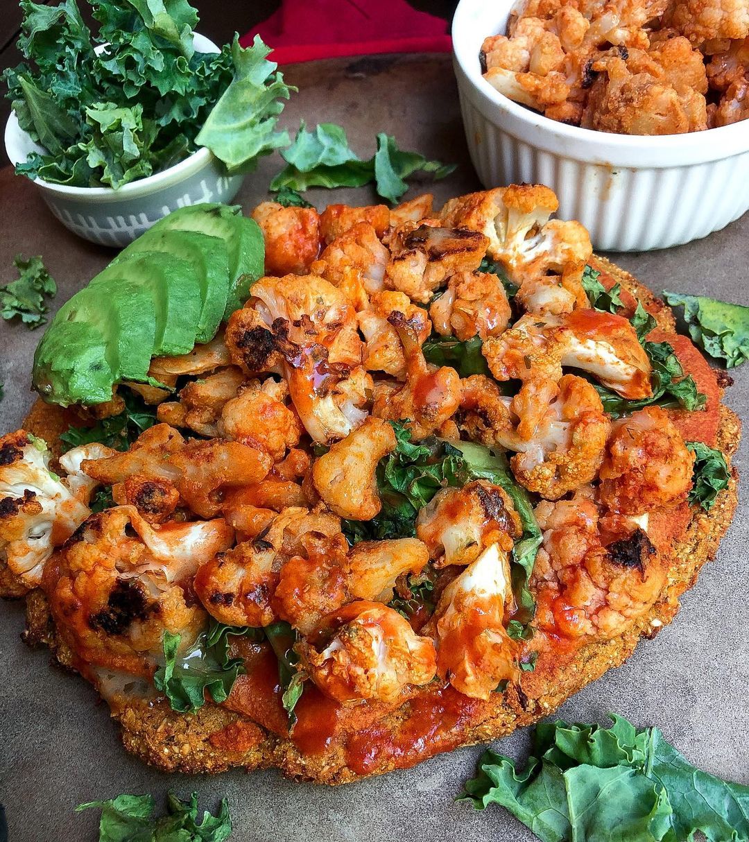 Buffalo Cauliflower Pizza