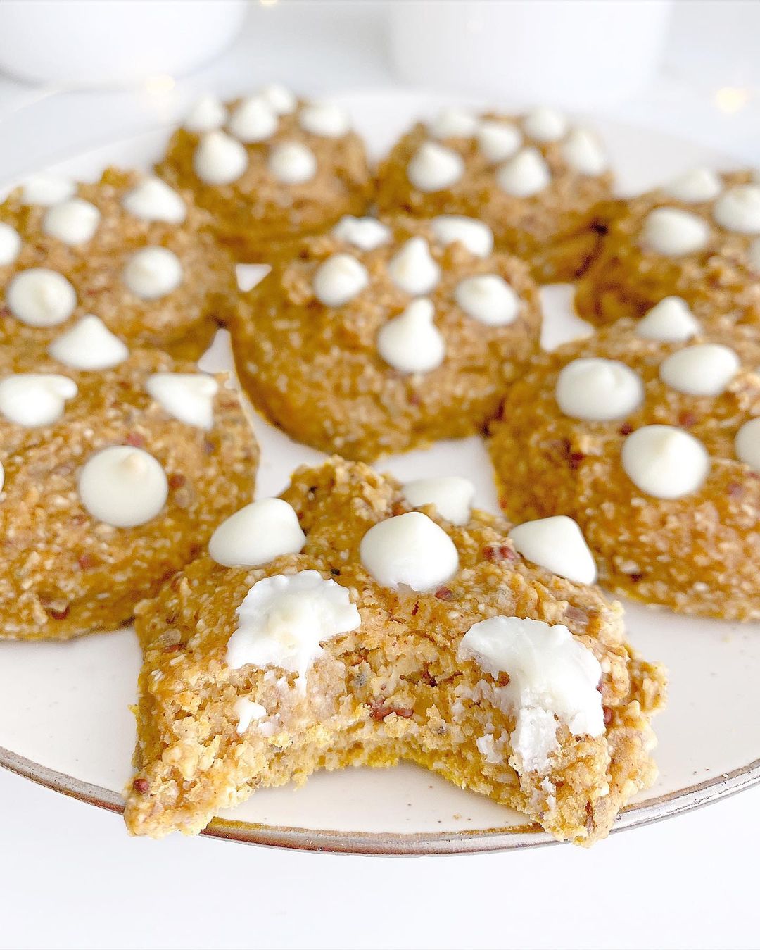 Chewy Pumpkin Cookies with Oat Flour and Honey