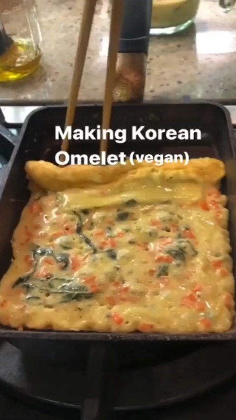 Easy Vegan Korean Omelet