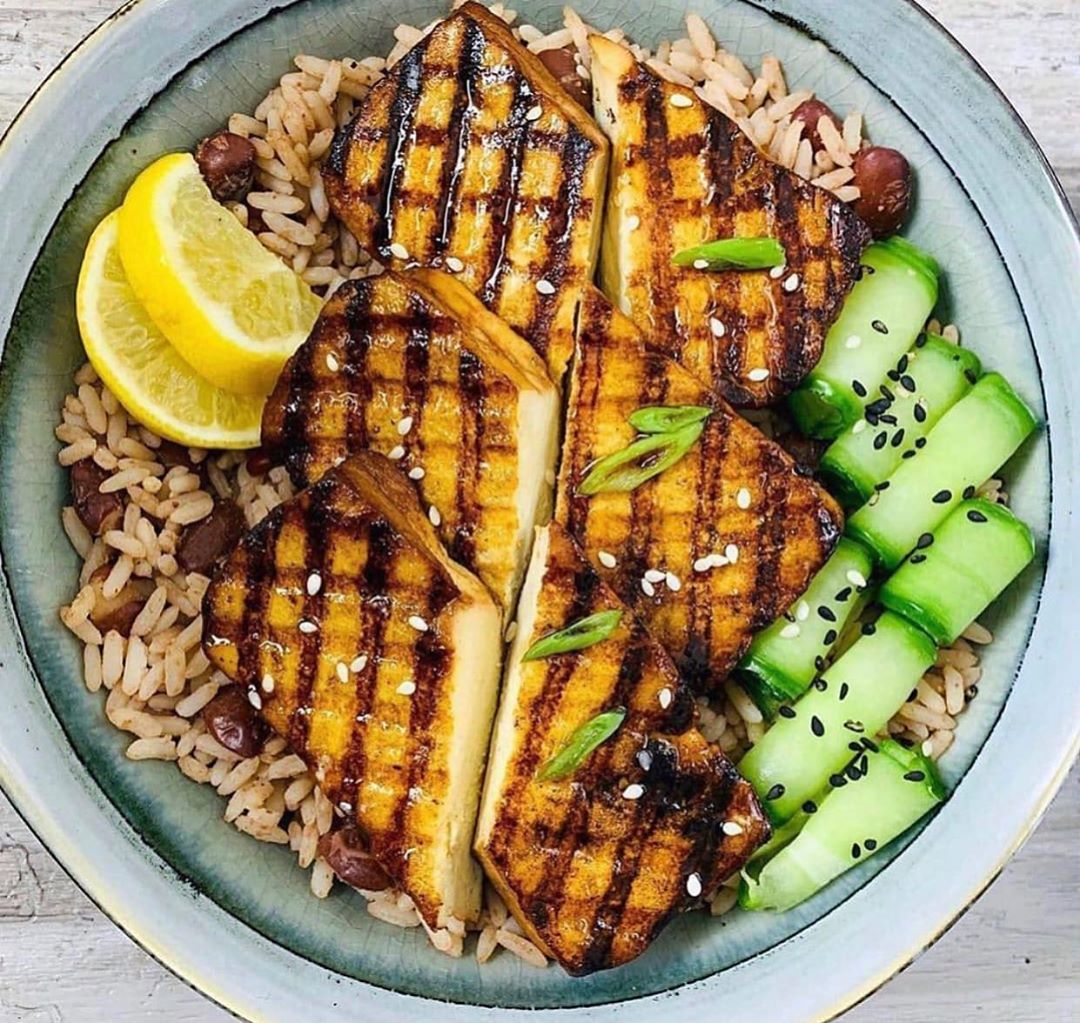 Honey Lemon Grilled Tofu
