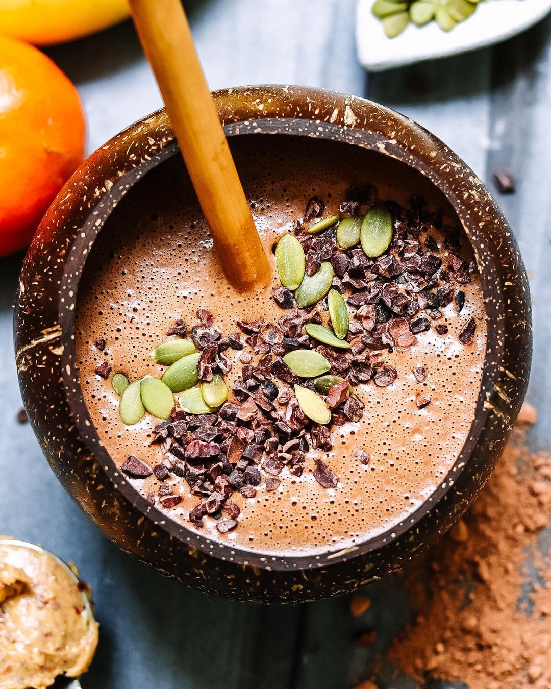Yummy Chocolate and Clementine Smoothie