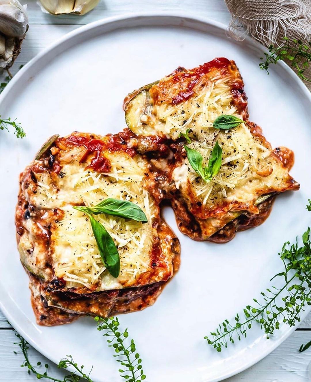 Vegan Zucchini Lasagna with Lentil Bolognese