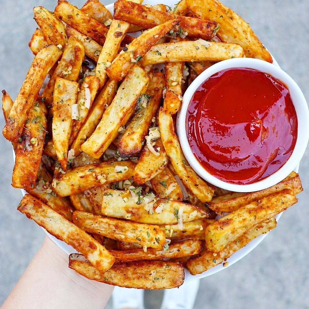 Baked Garlic Parmesan French Fries