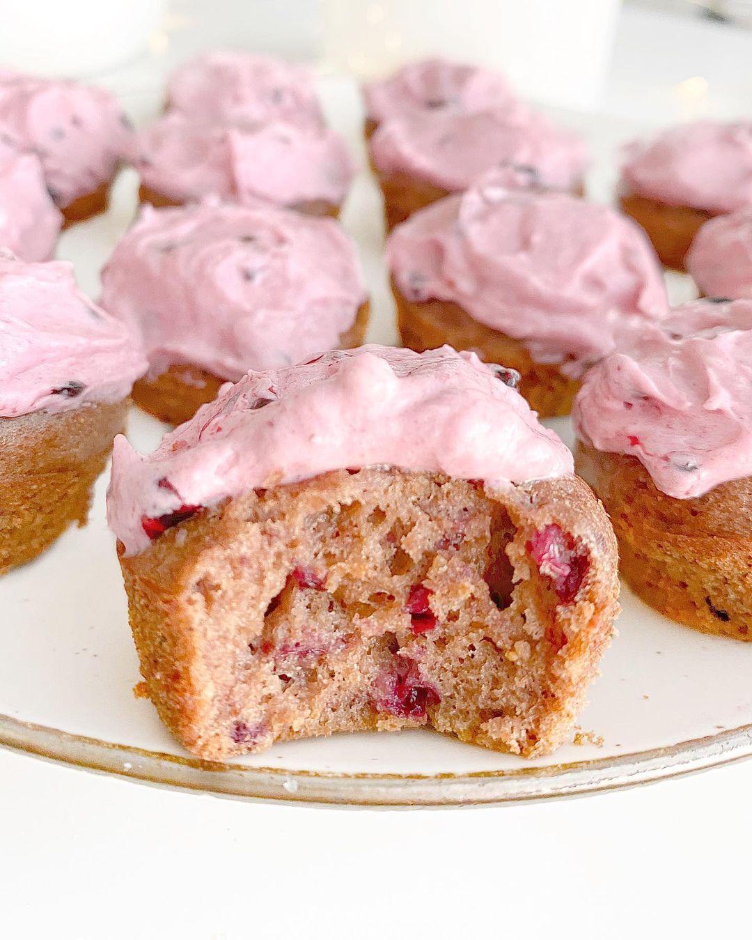 Blackberry Almond Butter Cupcakes