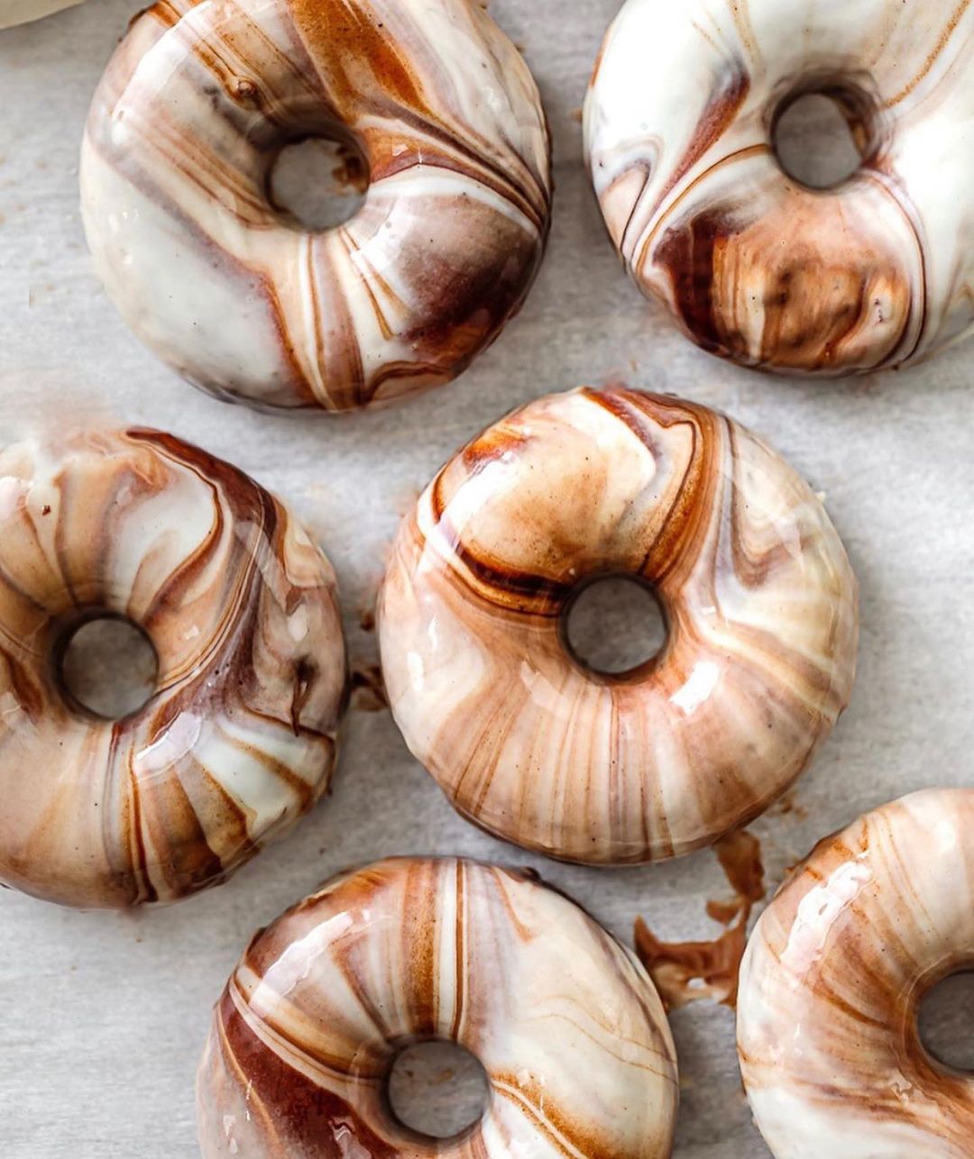 Vegan Chocolate Marble Glaze