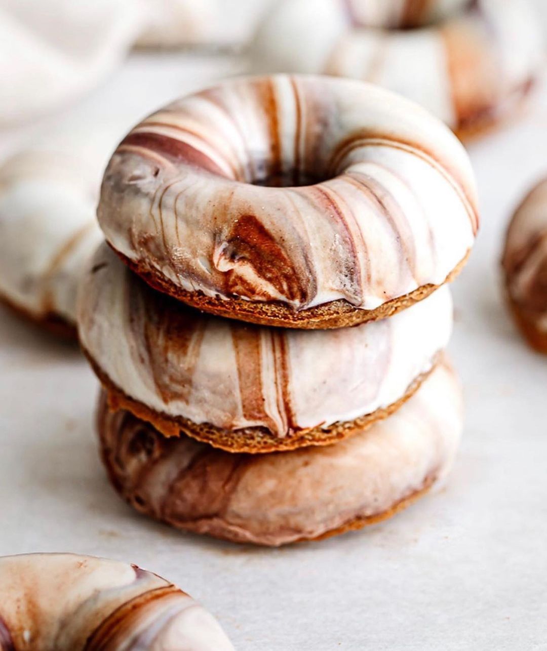 Vegan Chocolate Marble Glaze