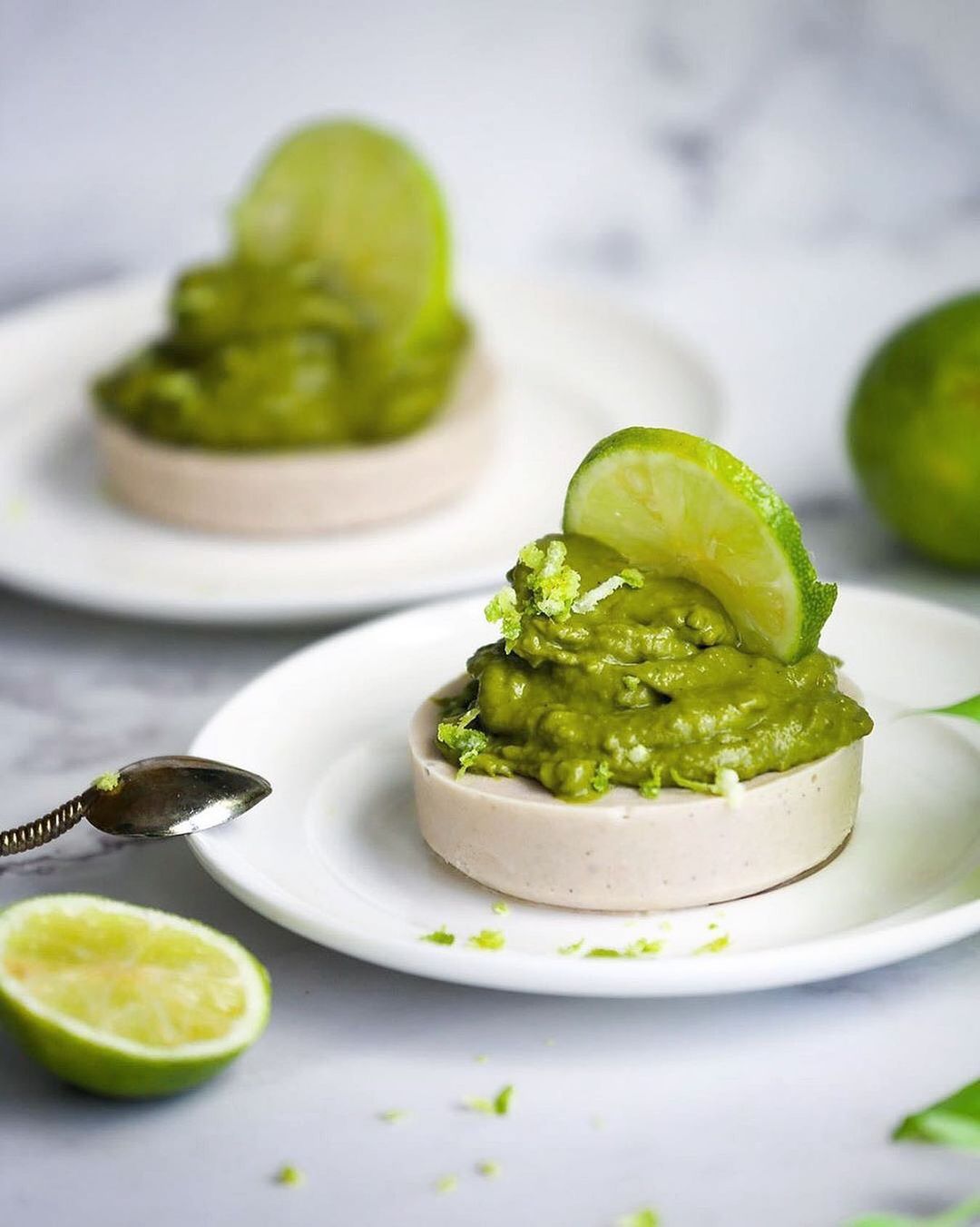 Homemade Banana-Coconut Ice Cream Topped with Matcha Mousse ??