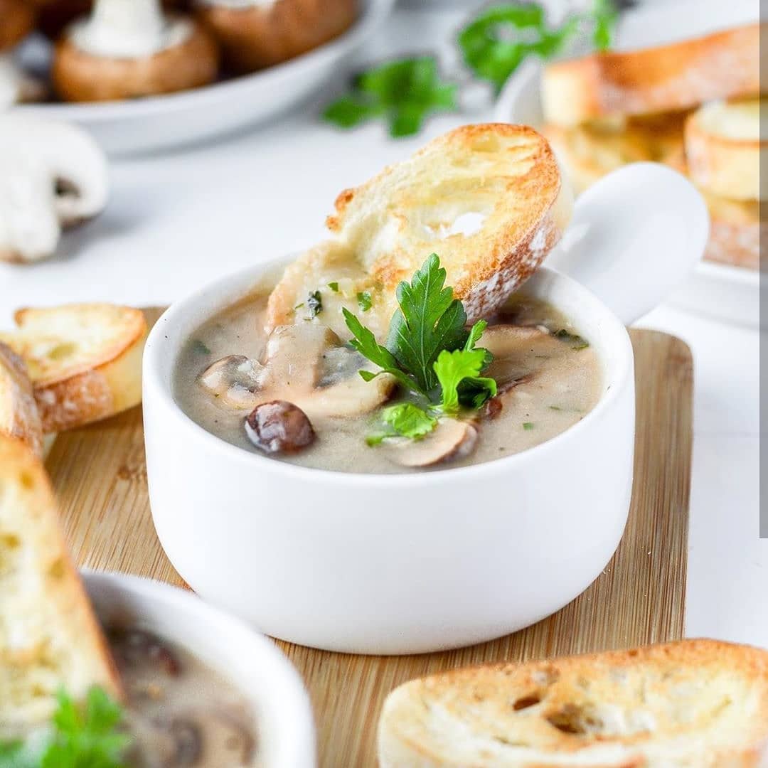 Vegan Cream of Mushroom Soup