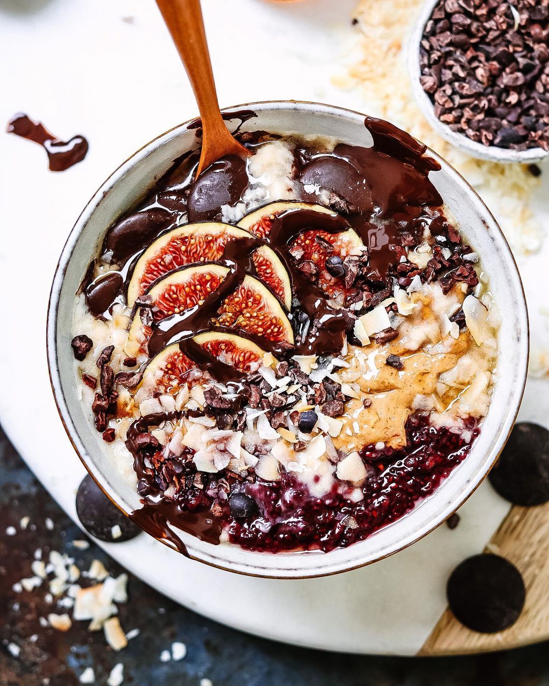 Peanut Butter Porridge with Toppings