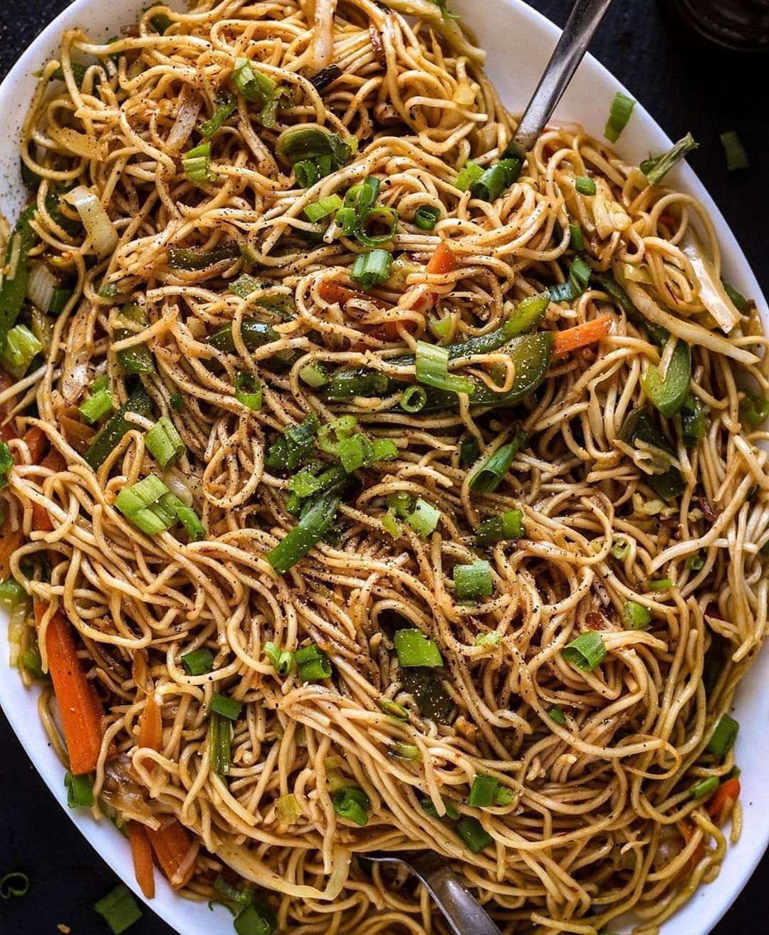 Stir Fried Black Pepper Noodles
