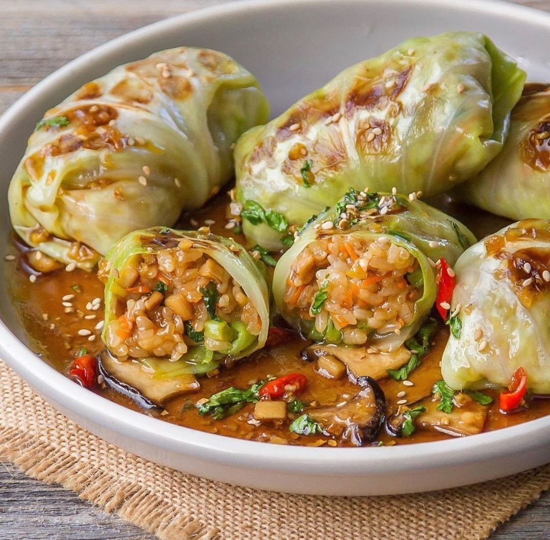 Vegan Grilled Cabbage Wraps