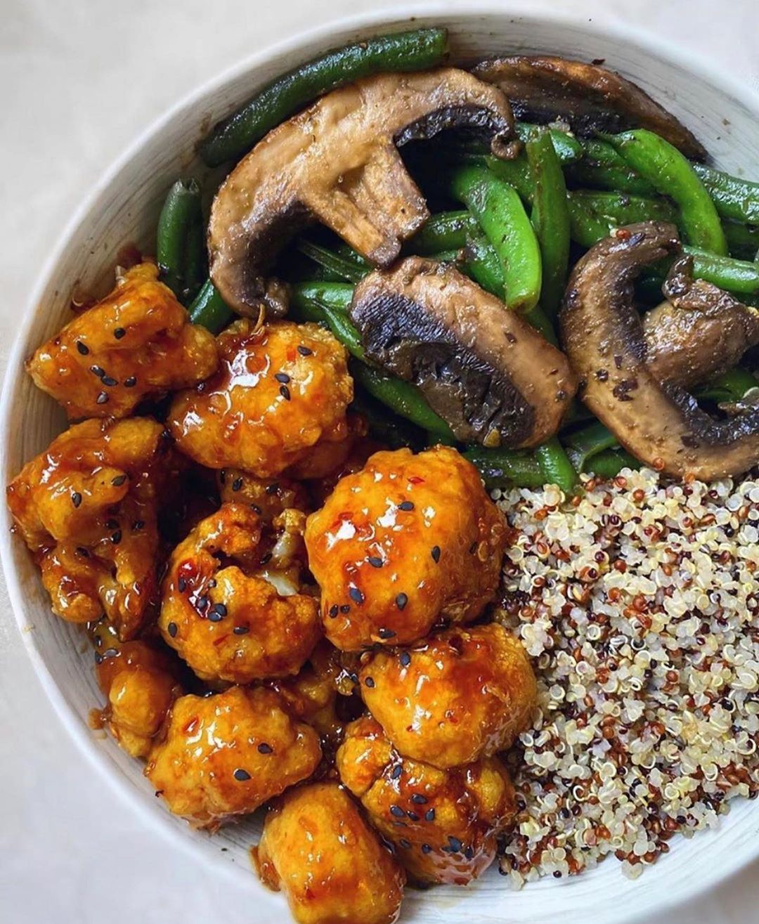 Oven-Baked Sticky Sesame Cauliflower