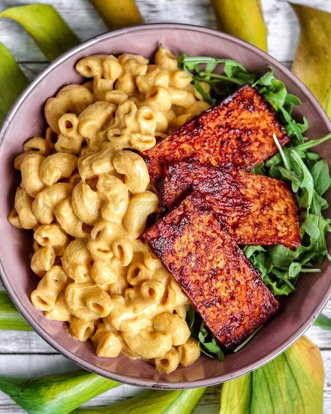 BBQ Tofu Mac and Cheese
