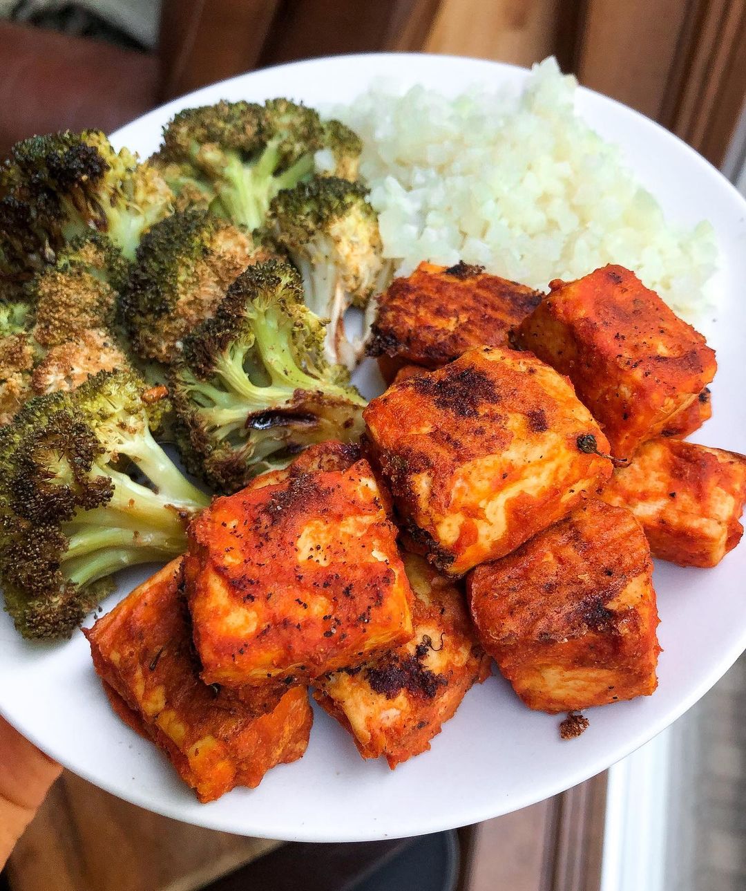Easy Spicy Buffalo Tofu Bake