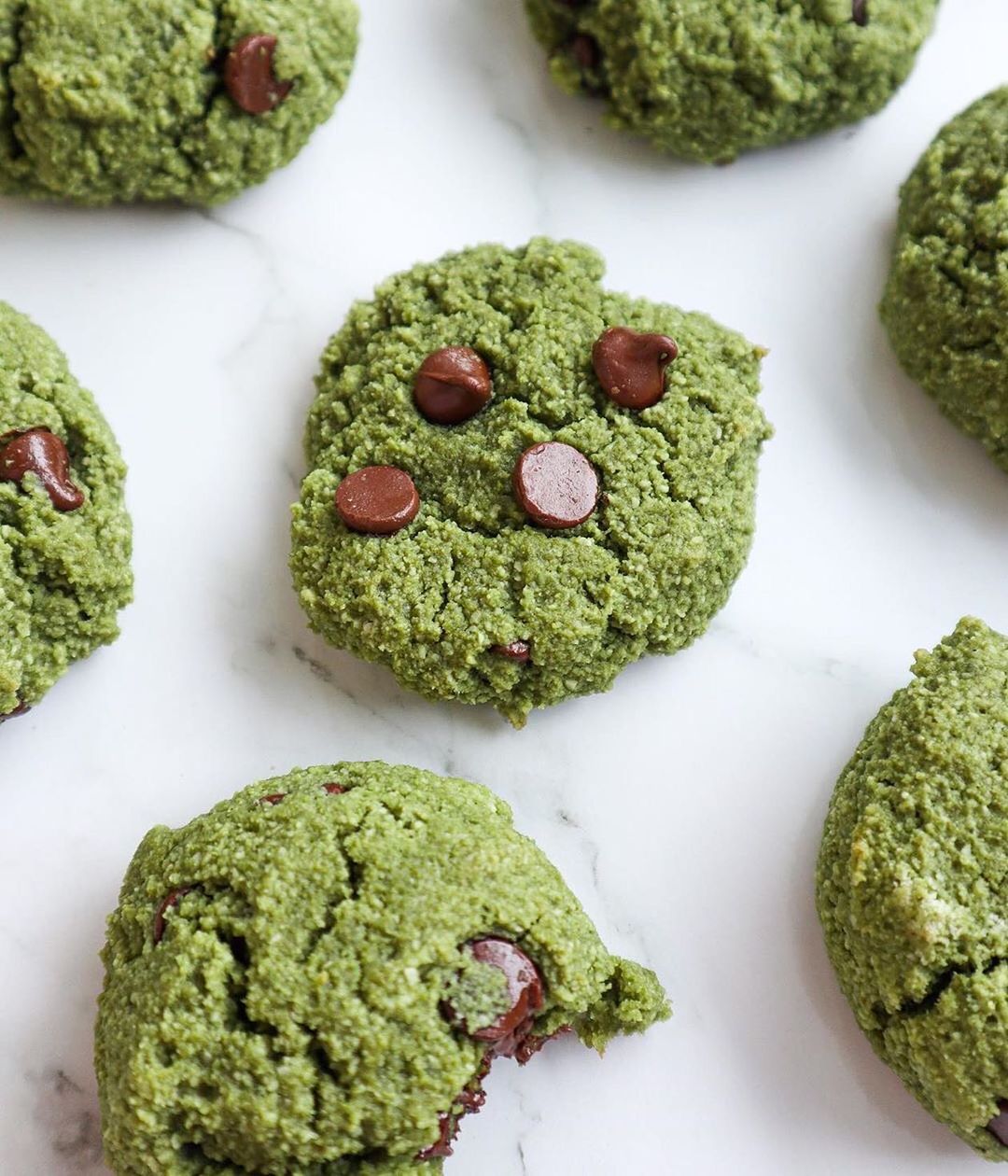Matcha Chocolate Chip Cookies