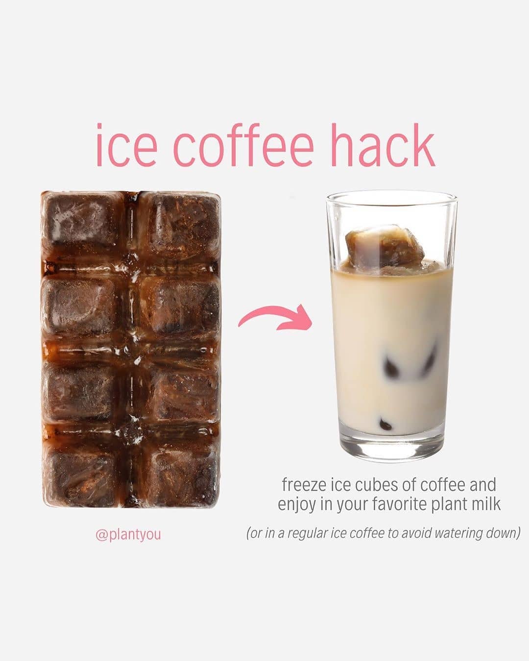 Iced Coffee Hack with Coffee Ice Cubes