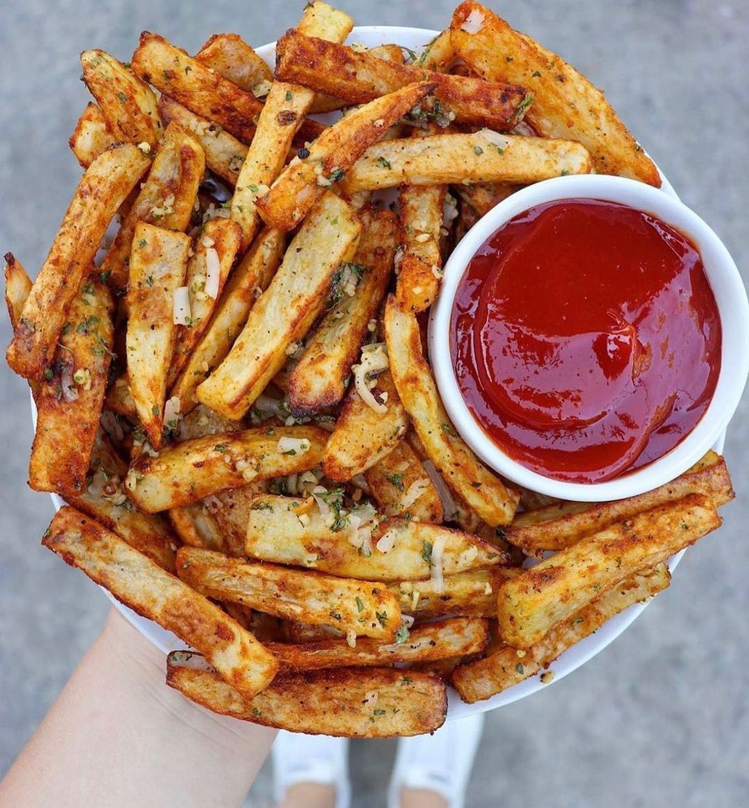Baked Garlic Parmesan French Fries