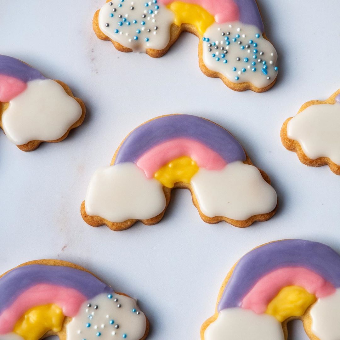 Simple 4-Ingredient Vegan Rainbow Cookies