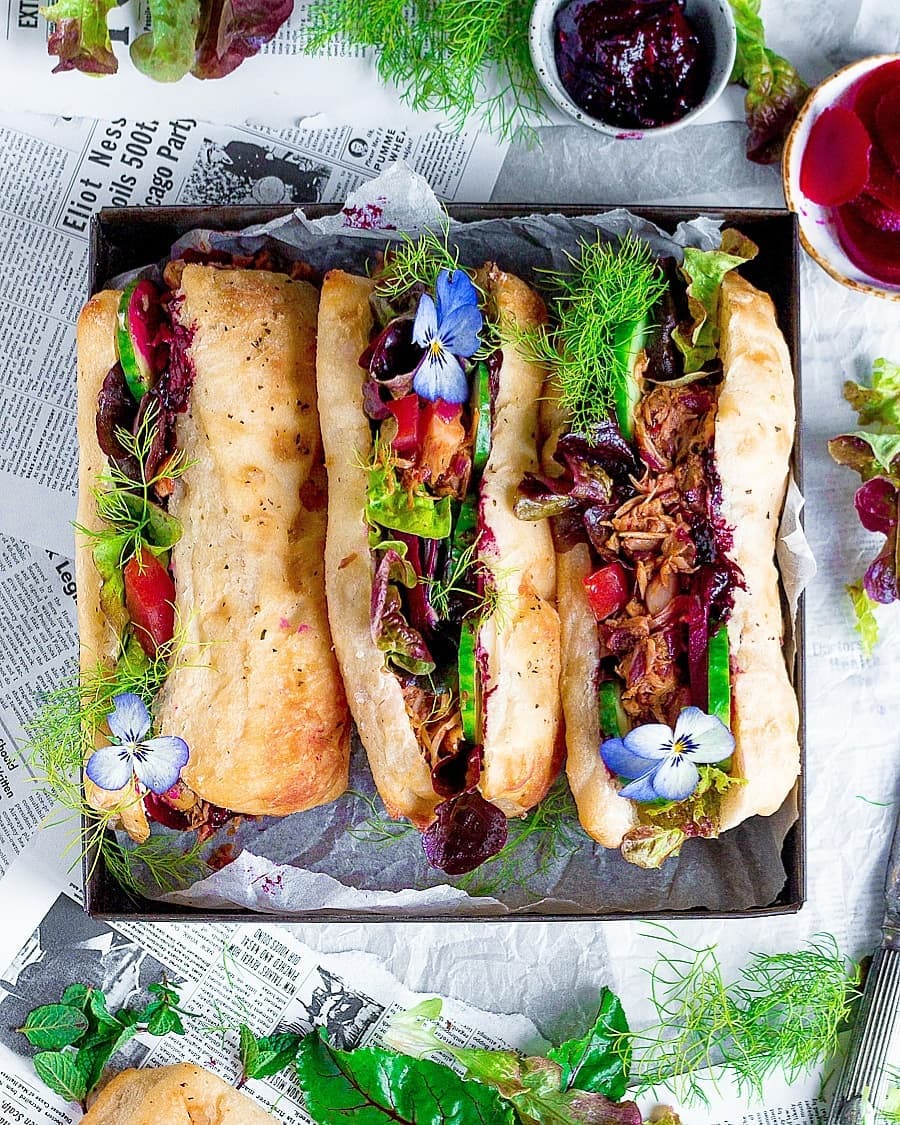 Jackfruit Sandwiches with Aromatic Indian Spices