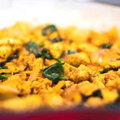 Healthy High-Protein Tofu Scramble Breakfast