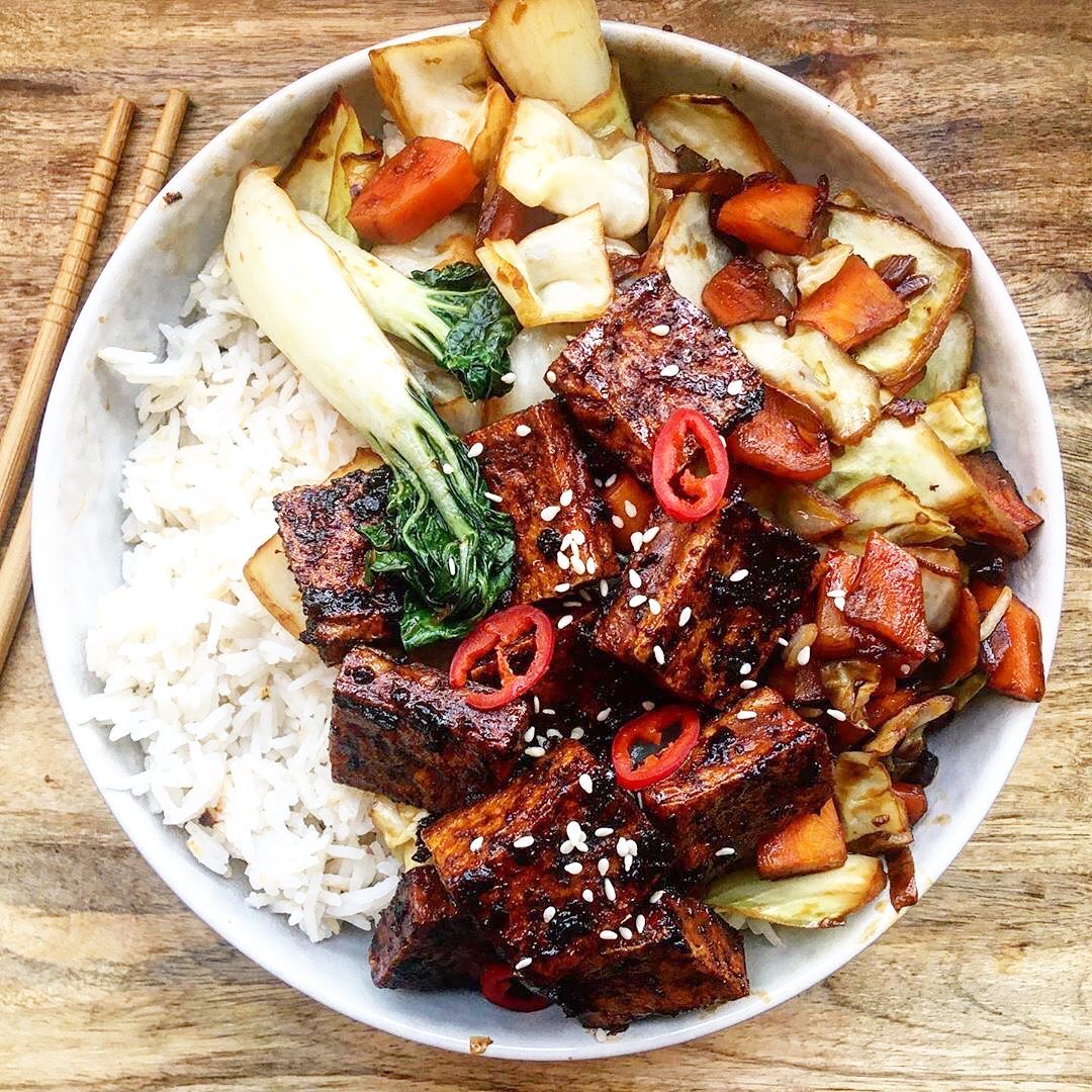 Soy Glazed Spicy Tofu