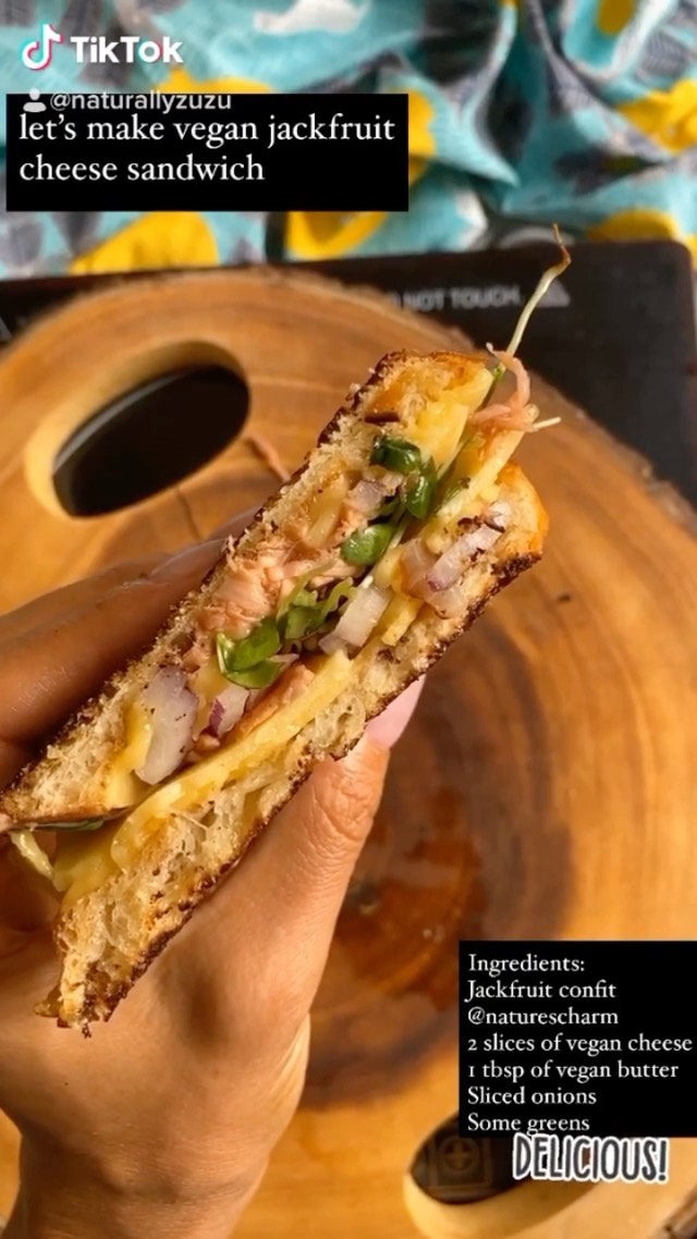 Vegan Jackfruit Cheeze Sandwich