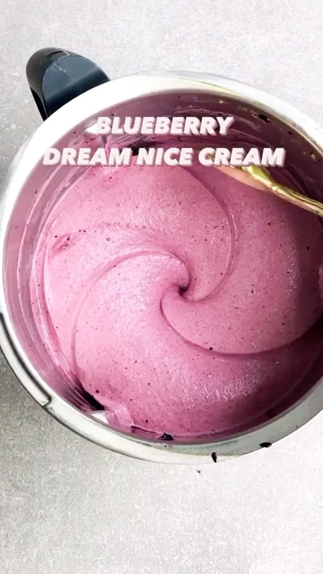 Vegan Blueberry Dream Nice Cream Delight
