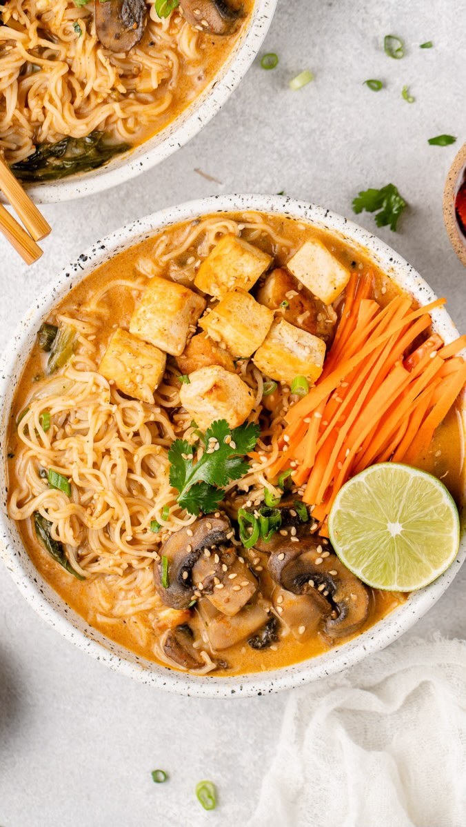 One-Pot Red Curry Peanut Ramen