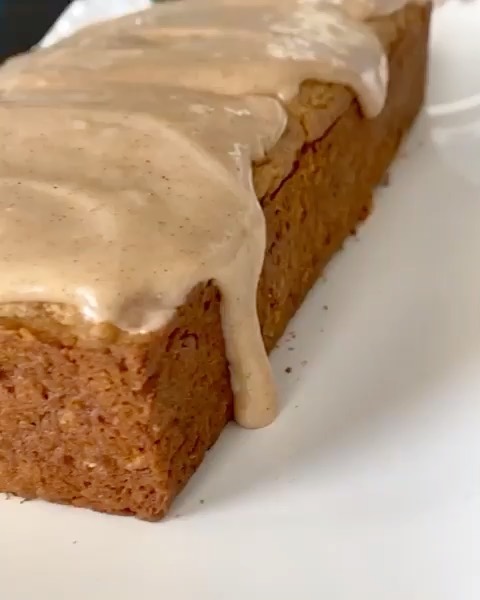 Apple Bread with Cinnamon Cream Cheese Glaze