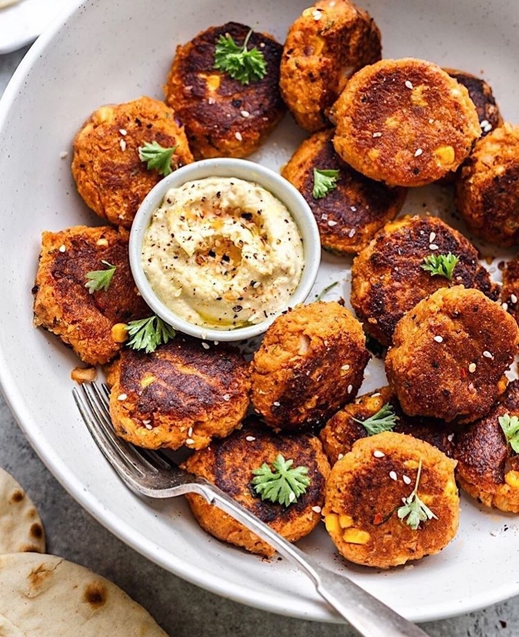 Sweet Potato and Corn Falafels