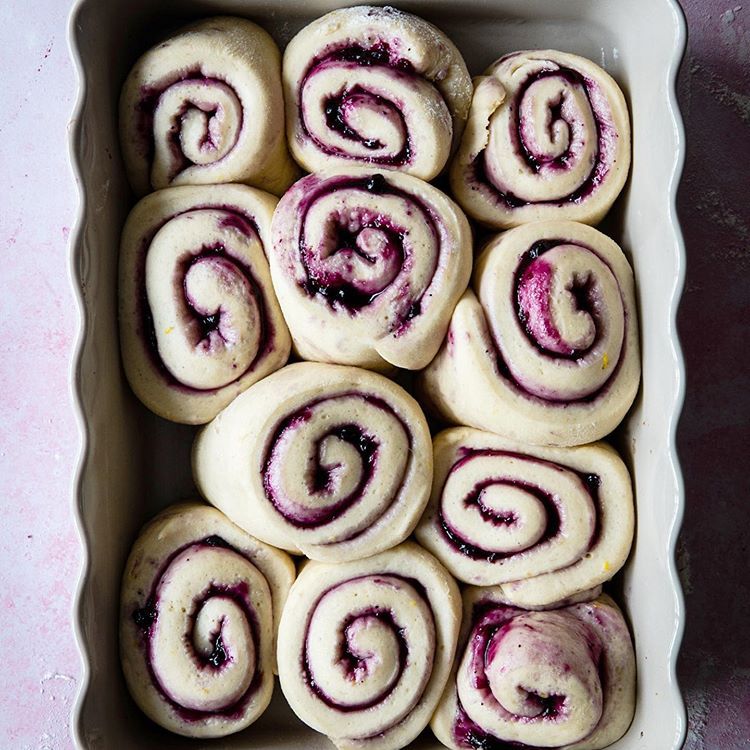 Blueberry and Lemon Swirls