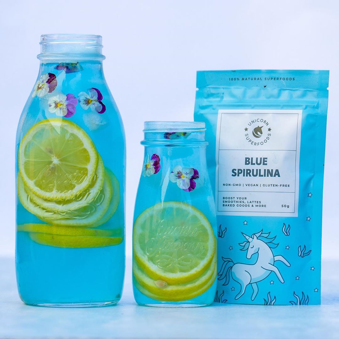 Refreshing Blue Superfood Lemonade