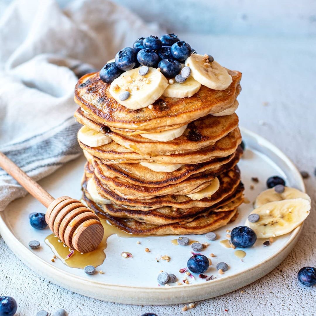 Banana Chocolate Chip Pancakes