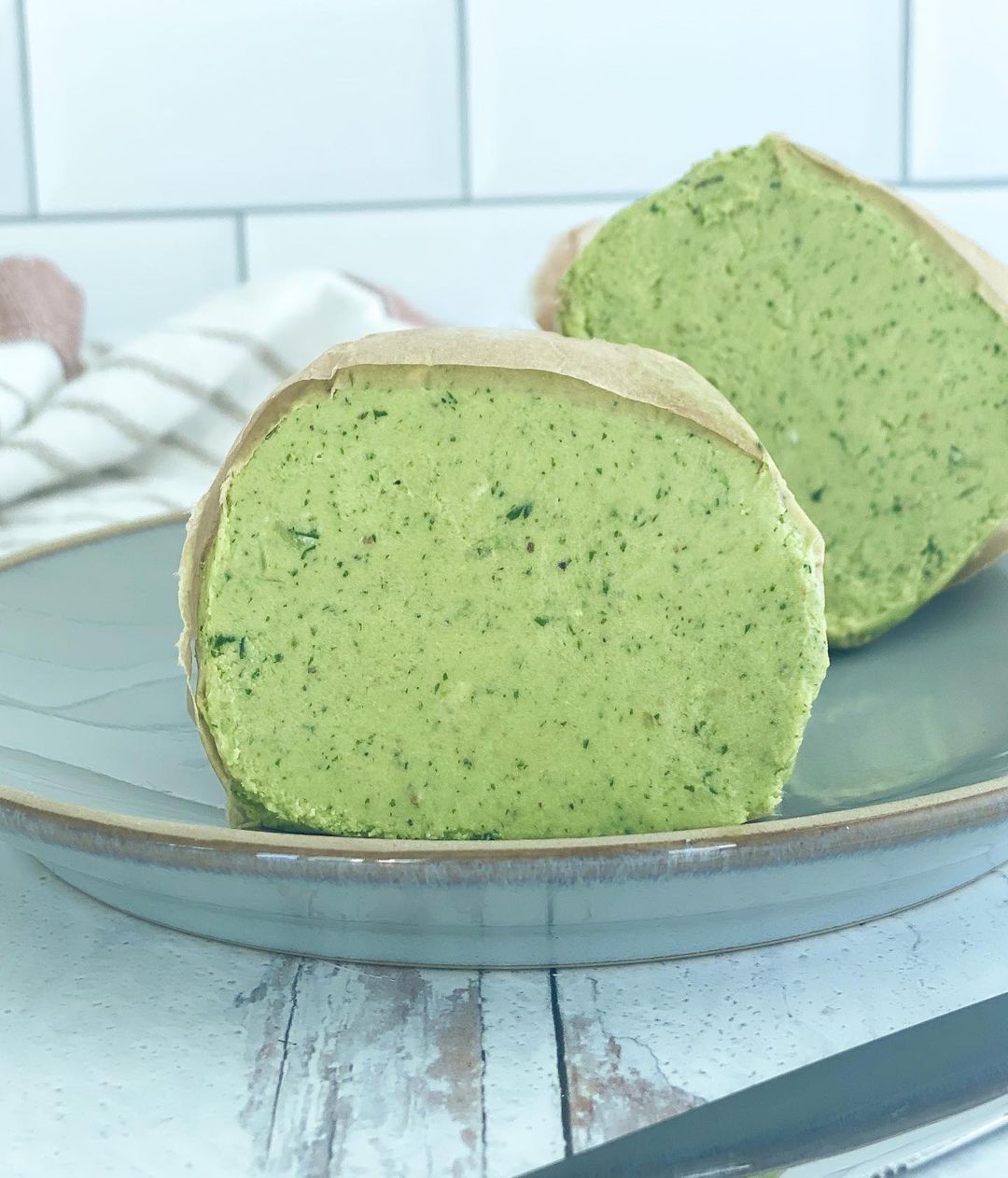 Vegan Avocado Herb Garlic Butter
