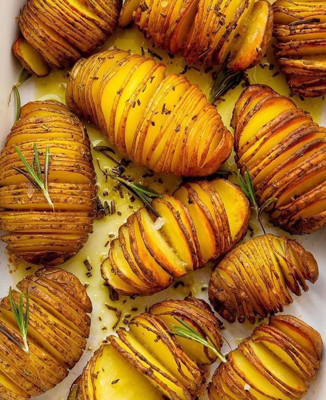 Rosemary Infused Hasselback Potatoes