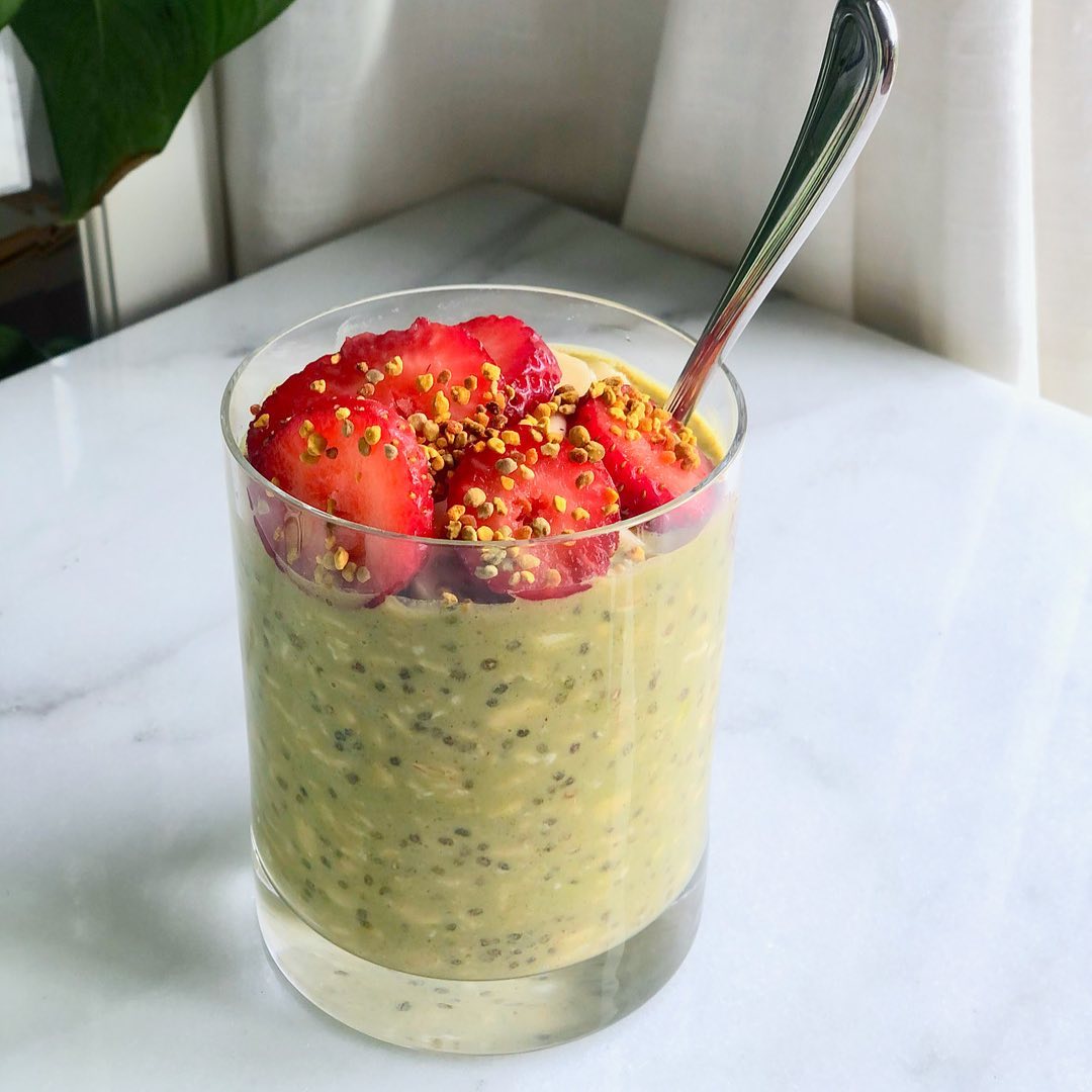 Matcha Overnight Oats with Energy Boost
