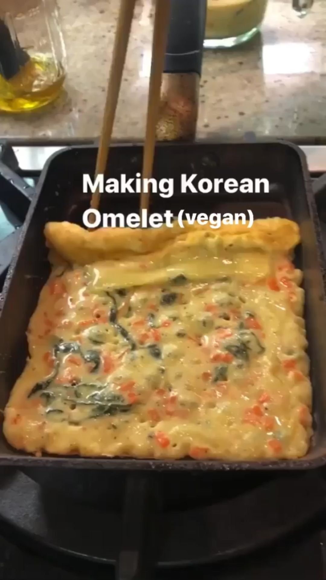 Easy Korean Vegan Omelet