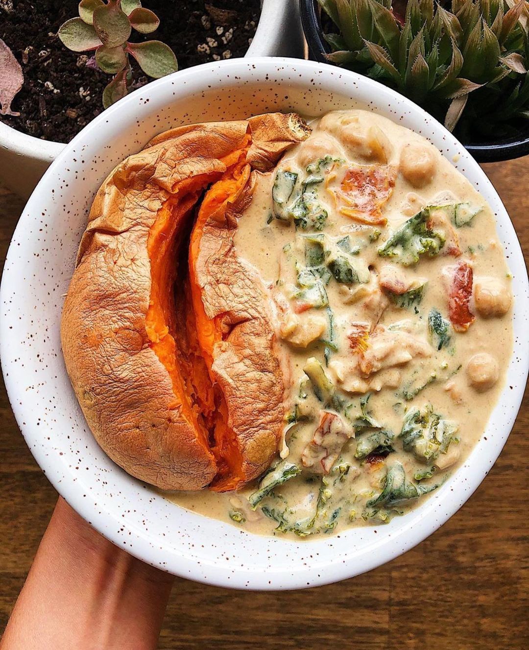 Coconut and Sundried Tomato Braised Chickpeas
