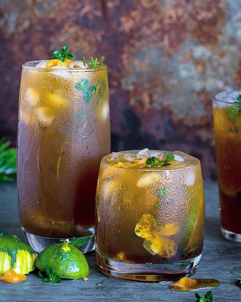 Refreshing Jaggery Mint Lemon Summer Drink