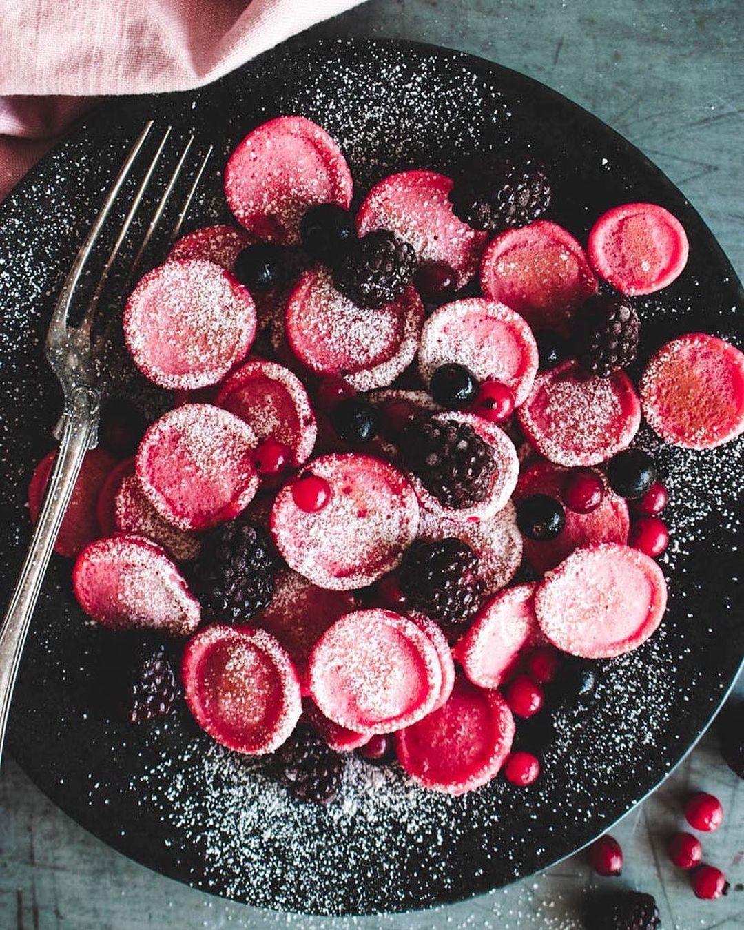 Pretty in Pink Pancake Cereal