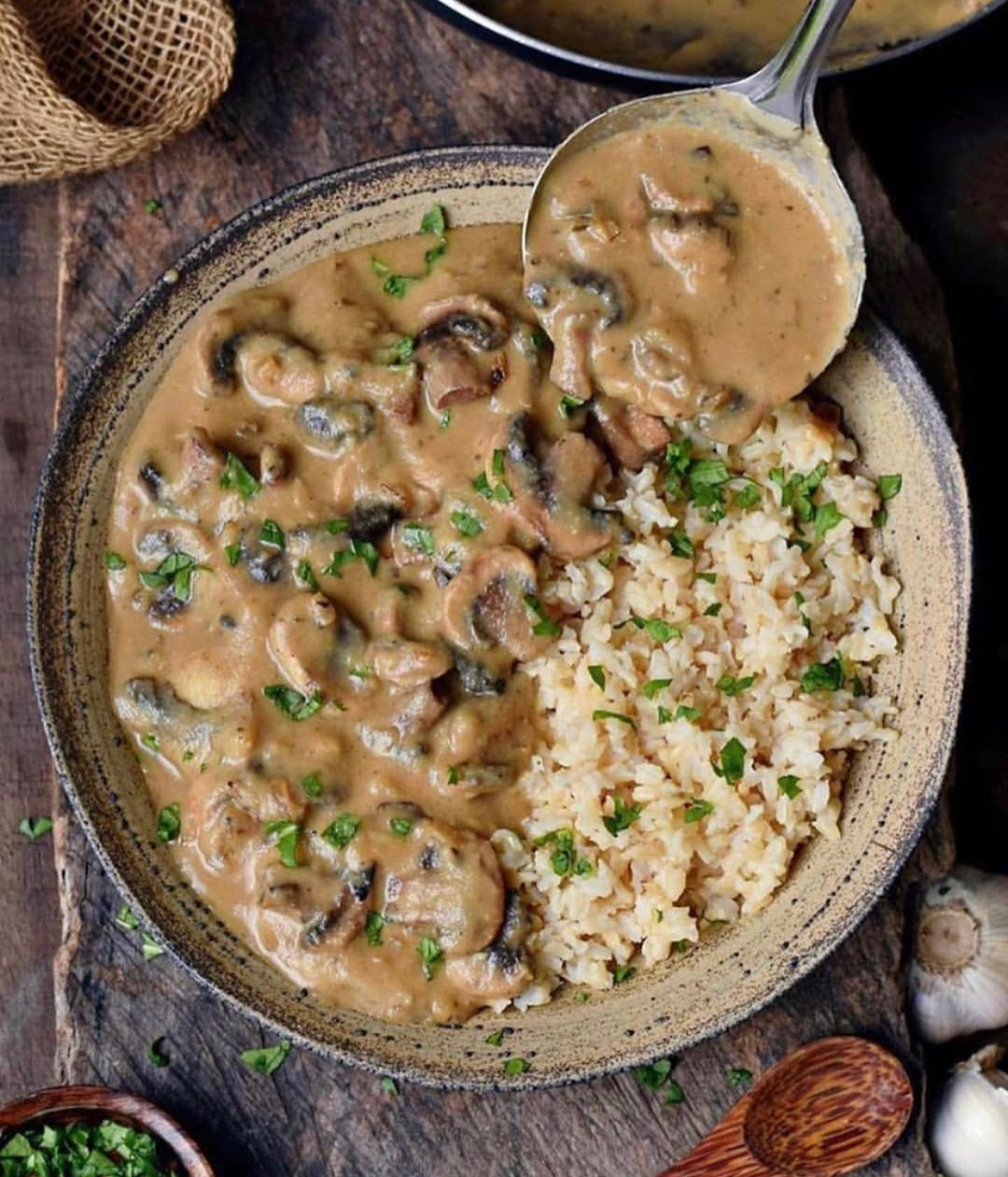 Vegan Mushroom Stroganoff